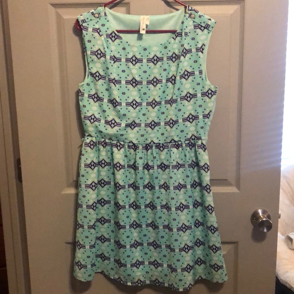 Turquoise dress